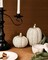 Greentek; Fall Thanksgiving Pumpkin Decor 2 PCS, White & Gold Resin Pumpkin Figurines, Luxury Autumn Harvest Tabletop Centerpiece, Farmhouse Home Decor, Elegant Fall Gift; Category:Fall Tabletop Decor; Image:6
